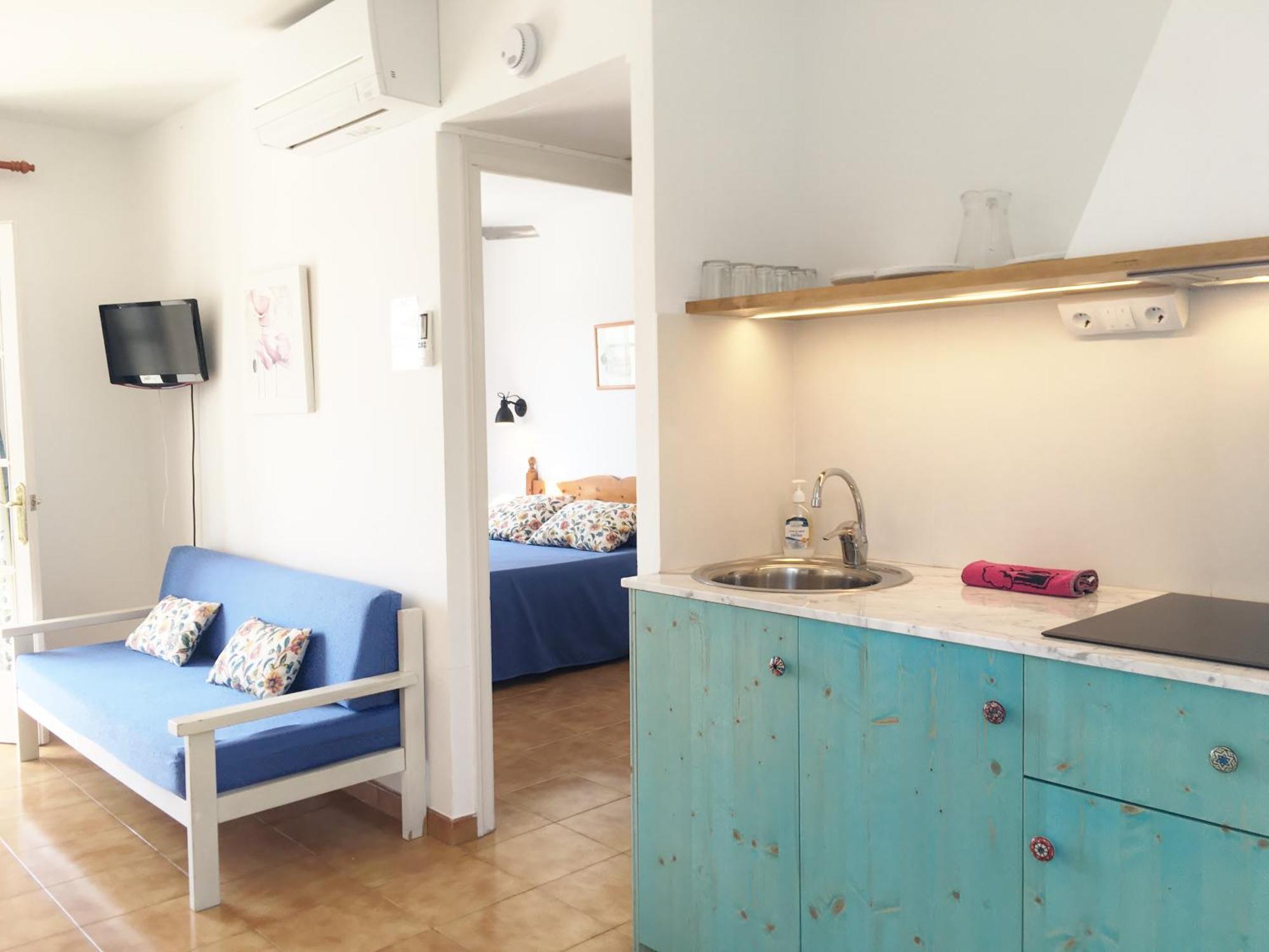Nure Cel Blau Apartment Cala' en Bosch Bagian luar foto
